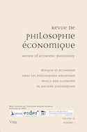 Revue de philosophique économique, v. 23, no 01